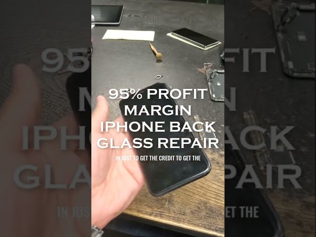 $95 Profit iPhone Laser Back Glass Repair🤌👌 #shorts