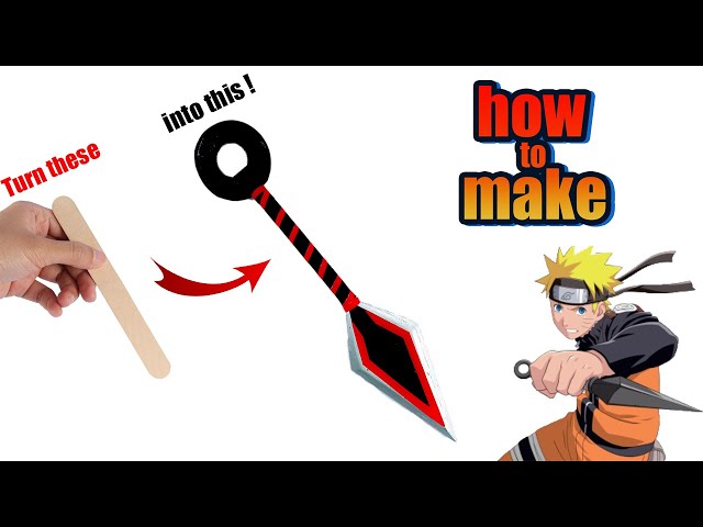 How to make KUNAİ | by using popsicle sticks