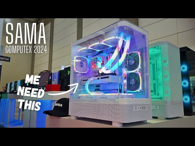 SAMA PC Cases , Power Supplies and Liquid Coolers we saw at Computex 2024!