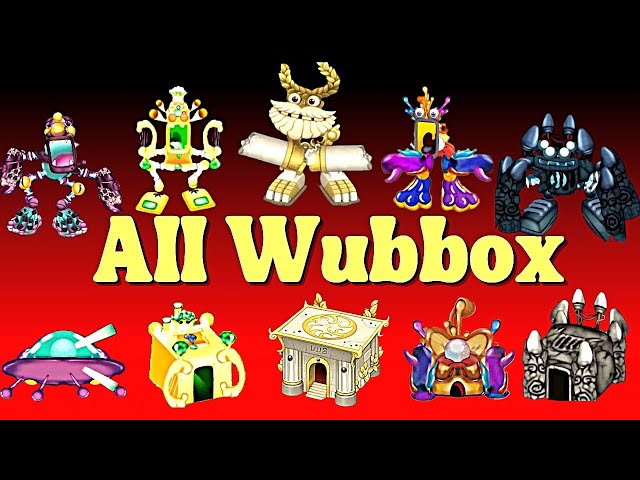 ALL WUBBOX  - GOLD EPIC - UP/DOWN BOX "MY SINGING MONSTERS"