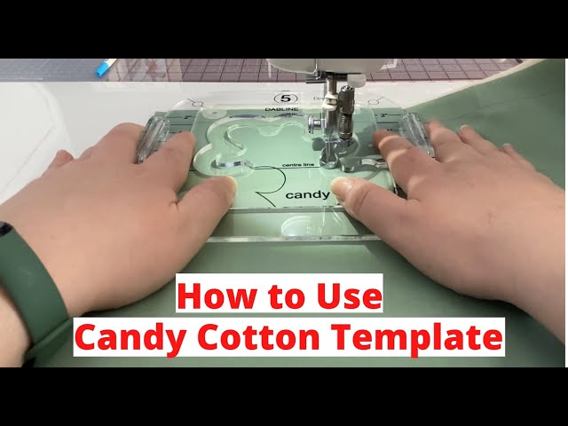 Free Motion Quilting: How to Use Candy Cotton Template By Dabline