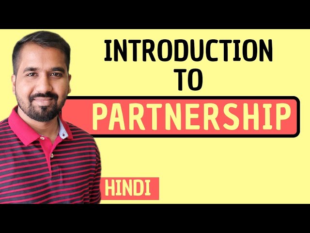 Introduction To Partnership Explained in Hindi l Aptitude Course