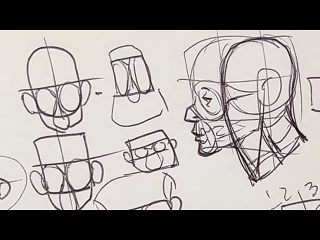 Drawing heads in 4 steps and best eye tips you will learn!