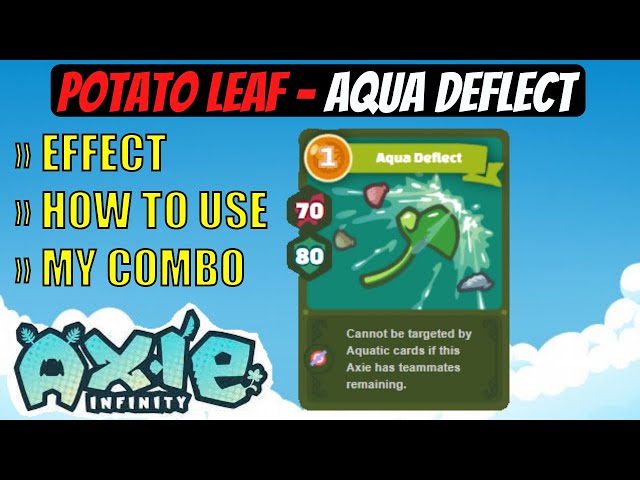 Potato Leaf - Aqua Deflect | AXIE