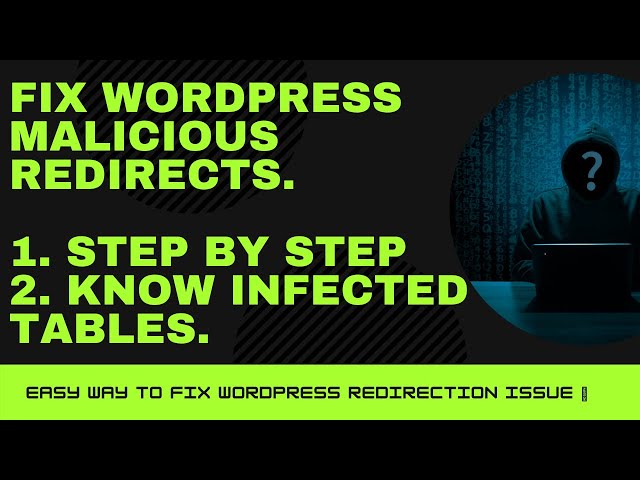 How to fix Wordpress malicious redirects | Fix Wordpress redirection to other website Step by Step