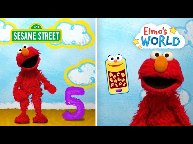Sesame Street: ABC’s and 123’s with Elmo! | TWO Elmo’s World Episodes