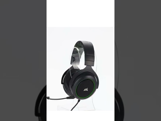 Corsair Hs50 Pro Wired On Ear Headphones with Mic (Carbon Black green)