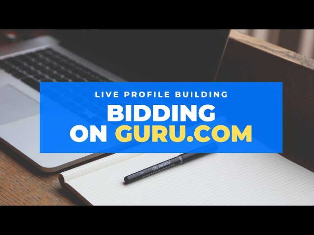 Learn how to bid as freelancer, create a profile and successfully populate your portfolio on Guru.
