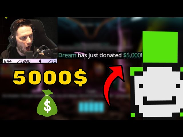 DREAM Donates 5000 Dolars to Twitch Streamers Again