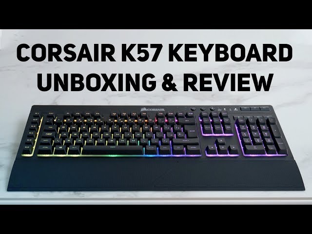 Corsair K57 Wireless Unboxing & Review - Best wireless gaming keyboard
