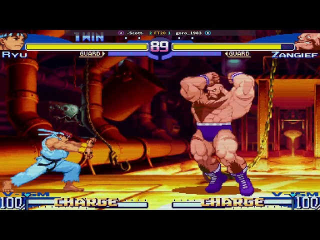 Street Fighter Alpha 3 Scott vs goro1983. #gaming #retrogaming #fightcade2 #sfa3 #capcomgames