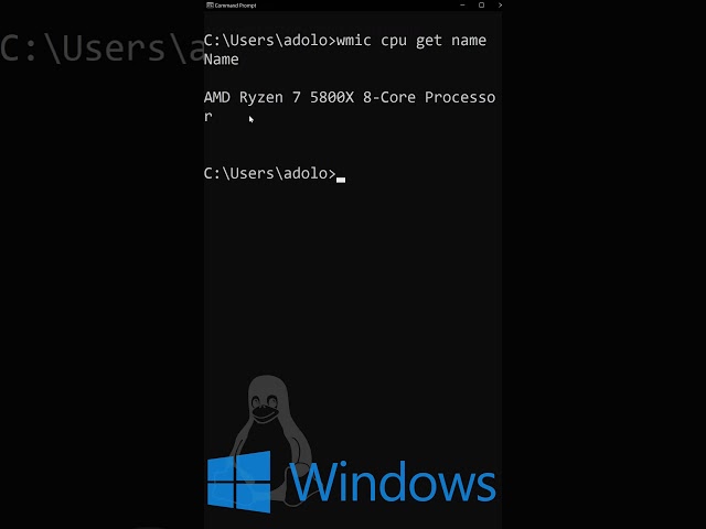 Checking the CPU name in a Terminal! (Windows, Linux and Mac)