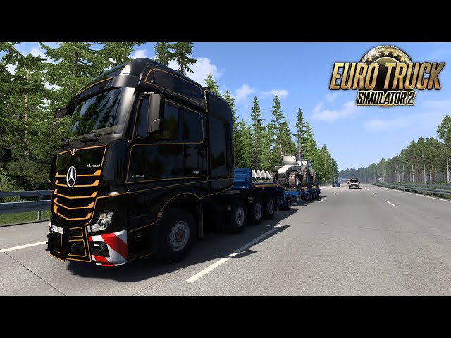 Delivering Tractors Through the Wooded Countryside of Germany | ETS2 Drives