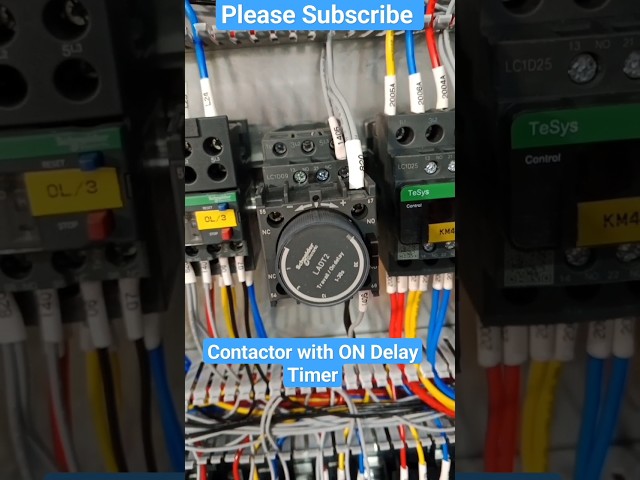 💡⚡💡LAD2T Schneider Contactor with On Delay Timer #shorts #timer  #electrical #contactor #components