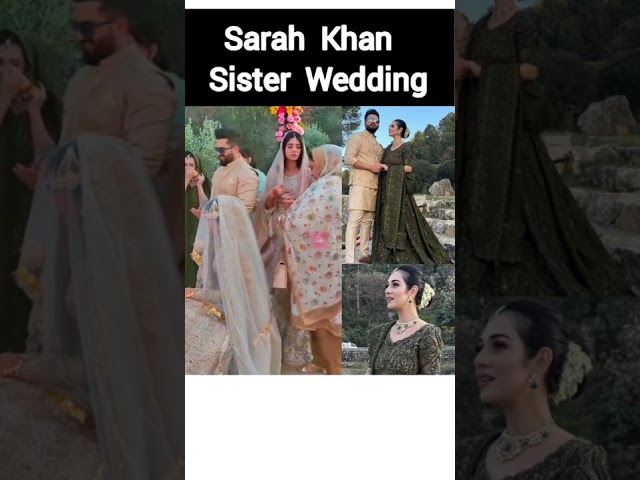 Sarah Khan Sister Wedding | #noorzafarkhan #sarahkhan #falakshabir Noor Zafar Khan wedding