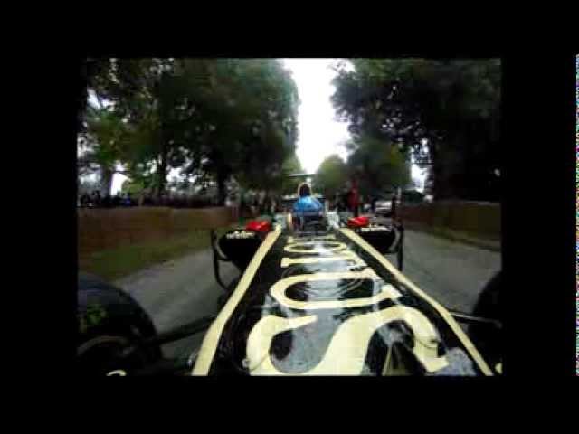 On Board with Lotus F1 Team at the 2012 Goodwood Festival of Speed