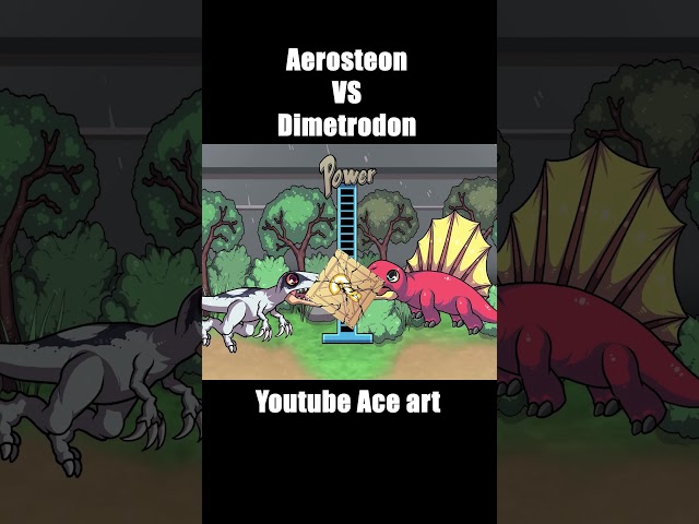 Jurassic World Dinosaur Animation Aerosteon vs Dimetrodon