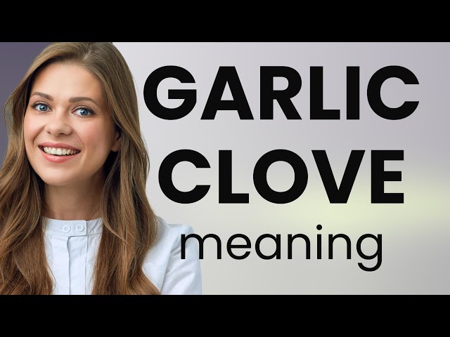 Garlic clove • meaning of GARLIC CLOVE
