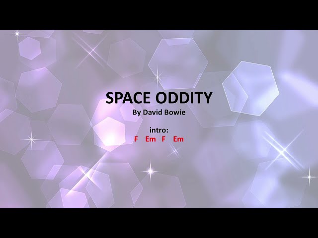 Space Oddity by David Bowie - Easy acoustic chords and lyrics