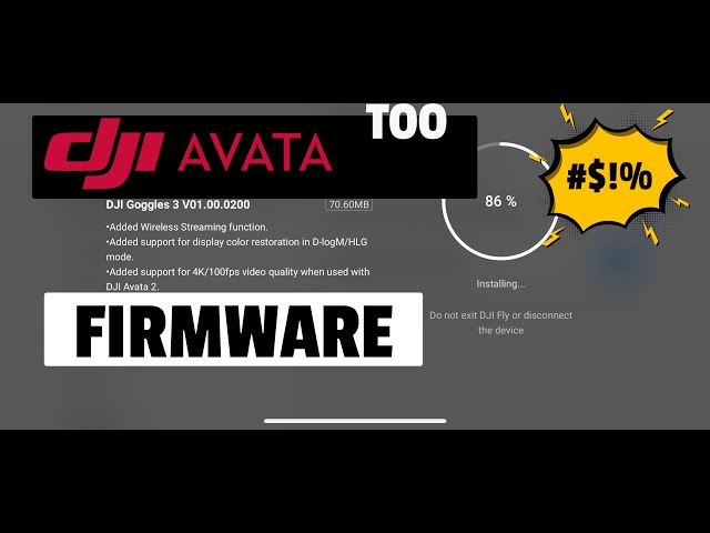 Avata 2 firmware not working, how to fix dji firmware update, can't update dji avata 2 firmware,