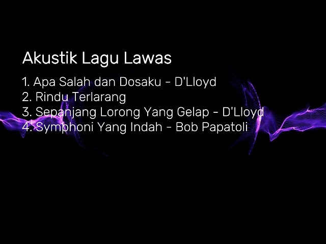 Akustik Lagu Lawas Apa salah dan Dosaku, Rindu Terlarang, - Cover Ujang Syarip H.