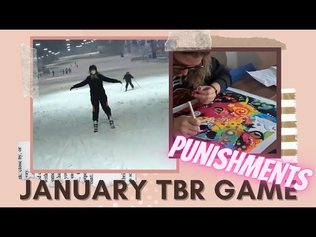 I was really scared to do this 💜💛 January TBR GAME PUNISHMENTS 📚