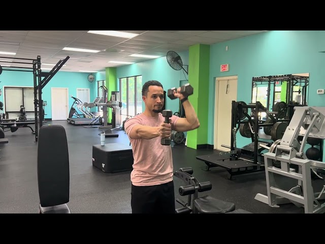 Single Arm Overhead Shoulder Press with Isometric Anterior Hold