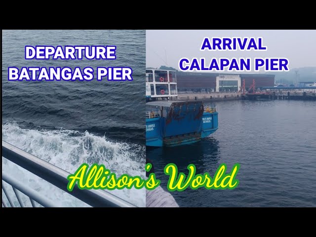On Board Montenegro lines From Batangas Pier Arrival at Calapan Pier