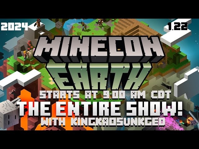 Minecon Earth 2024 See what's coming to Minecraft in 1.22 with KingKaosUnkged!