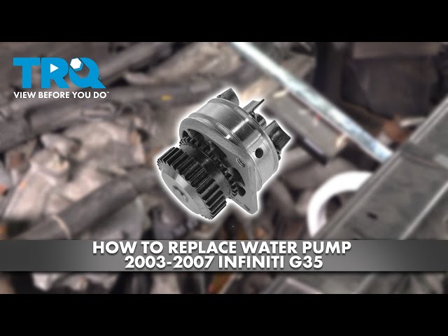 How to Replace Water Pump 2003-2007 Infiniti G35