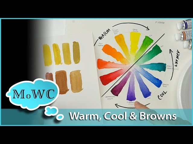 Warm vs Cool Colors in Watercolor & Mixing Browns