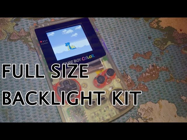 Installing a Funnyplaying FULL SIZE Backlight kit in a Game Boy Color