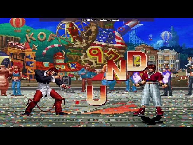 The King of Fighters '97  98n00b  vs john yagami #kof97 #arcadegameskof #retrogaming #gaming #arcade