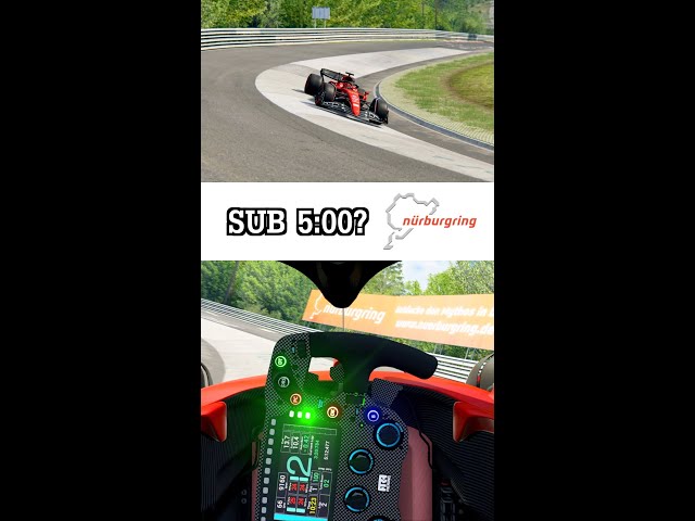 Can I go SUB 5:00 on the NURBURGRING (F1 2022, Assetto Corsa)