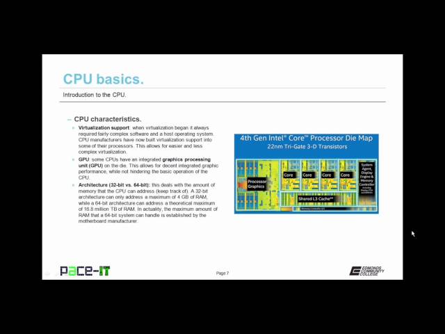 PACE-IT: Introduction to the CPU