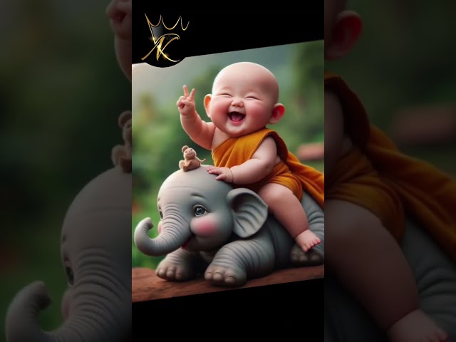 little monk so cute #short #shortsfeed #funny #prank #cartoon #whatsappstatus #fact #tech #blog