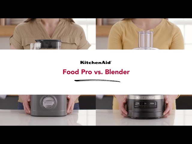 Deciding Between KitchenAid® Food Processors and Blenders