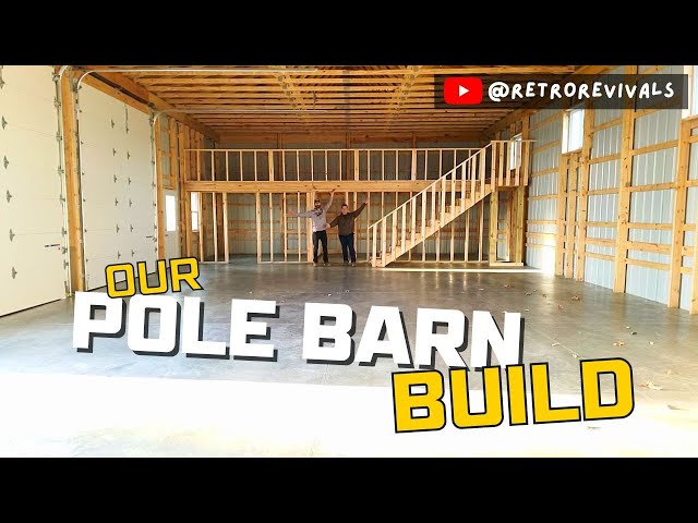 Pole Barn Build - Start to Finish: Timelapse Full Workshop with Loft
