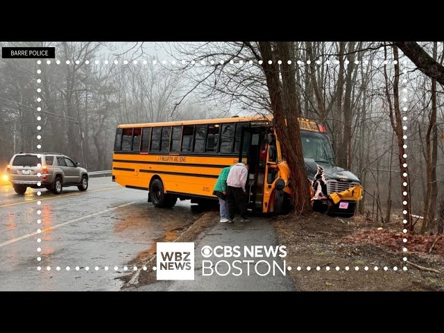 Driver arrested after allegedly causing school bus crash in Barre