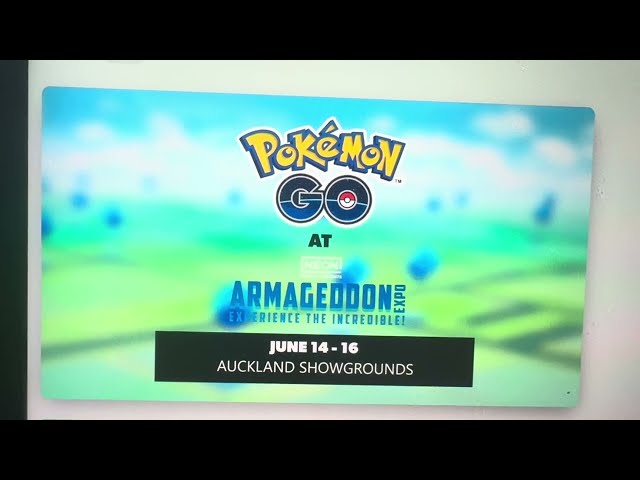 armageddon expo en New Zealand pokemon go event !