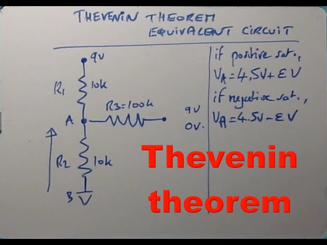Thevenin theorem (equivalent circuit). Very simple example.