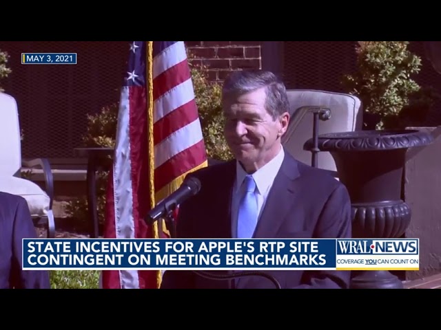 NC incentives for Apple's RTP site contingent on meeting benchmarks