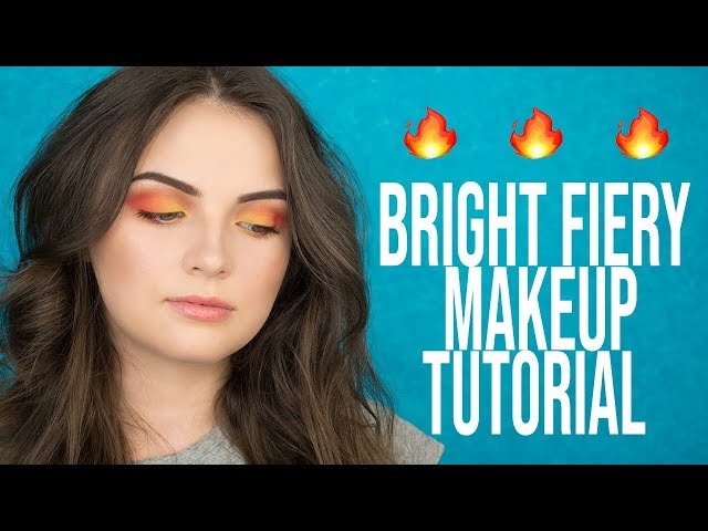 Bright fiery makeup tutorial | Makeup Geek Power Pigments