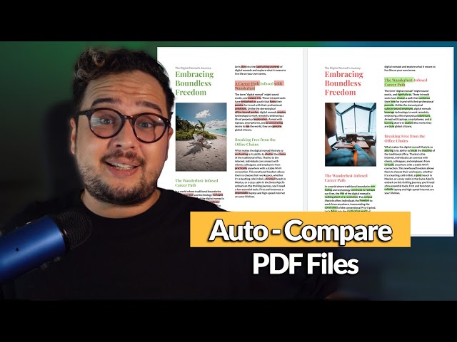 How to Compare PDF Files with Filestage
