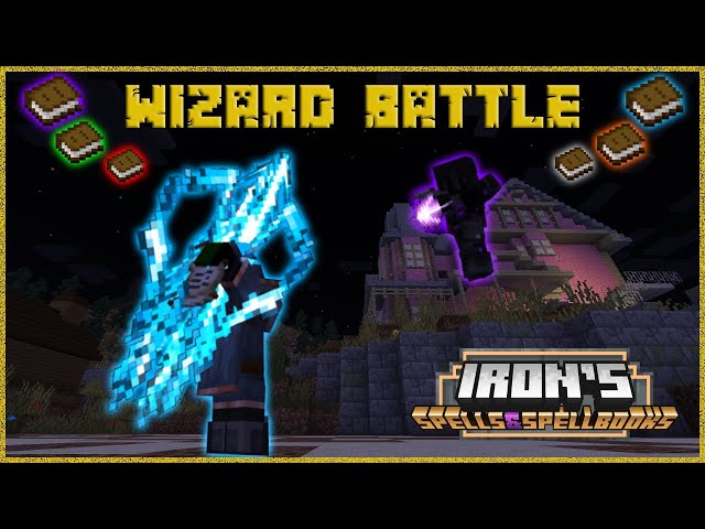 Fighting With The Coolest Magic Mod in Minecraft | (Iron's Spells & Spellbooks)
