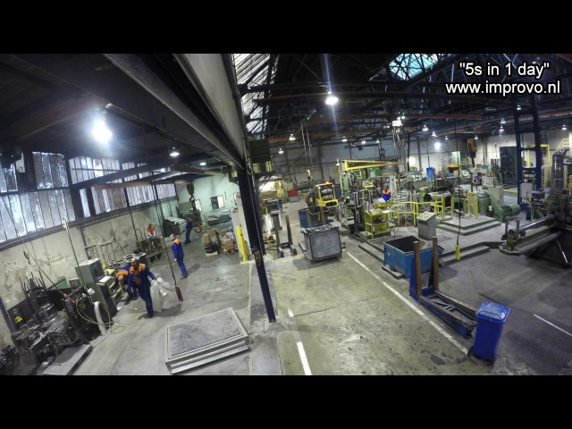 Steel factory makeover 5S in 1 day by IMPROVO continuous improvement 2