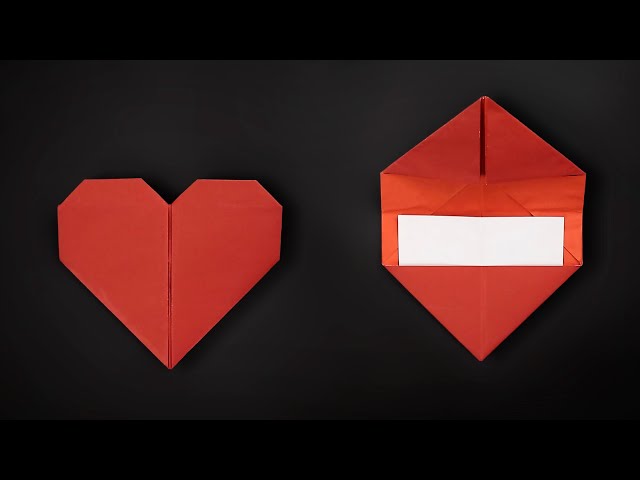 How to Make a Heart Envelope - Origami