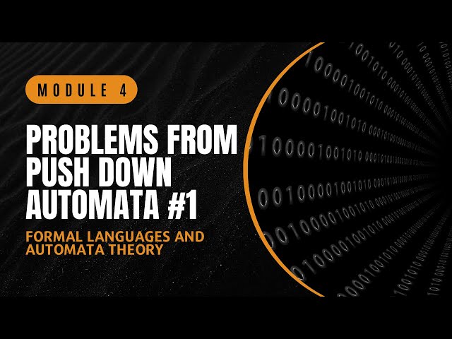 Problems from Push Down Automata #1 | CST301 | FLAT MODULE 4 | KTU | Anna Thomas | SJCET