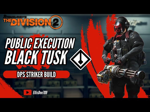 Black Tusk Public Execution DPS Striker Build! - The Division 2