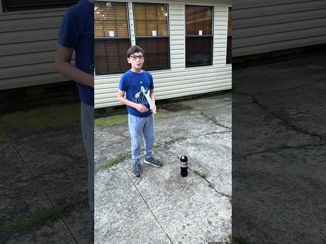 MD’s Coke and Mentos Experiment for Science Project.